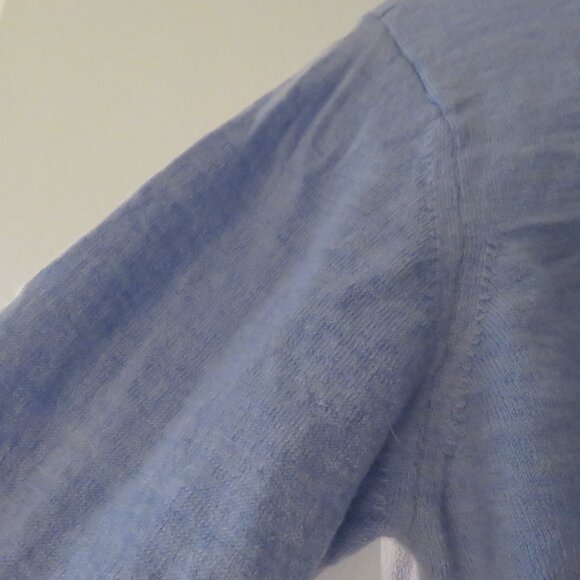 OUTERKNOWN Palisades Pocket Button Crew Merino Wool Sweater in Pale Blue Size L - Picture 9 of 15